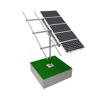 Structures de montage au sol à poteau unique réglables pour panneaux solaires, pour grandes exploitations photovoltaïques