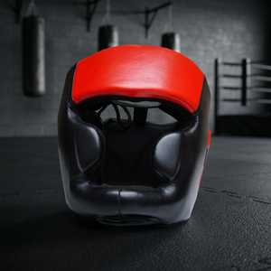 Casque de boxe personnalisé en cuir véritable/PU, protection de la tête - Product Image 2