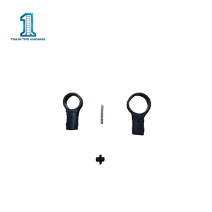 Échelle télescopique 80 mm, anneau de retenue circulaire en plastique noir non rainuré, accessoire de réparation anti-usure à manchon lisse - Product Image 3