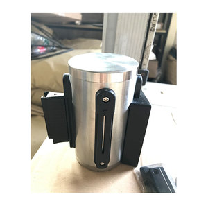 Barriera rimovibile per montaggio a parete con cintura retrattile completa in acciaio inossidabile - Product Image 1