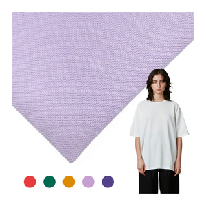 Tissu en coton 100 % en gros pour le marché japonais, tissu jersey en coton uni teint 240 GSM pour vêtements - Product Image 1