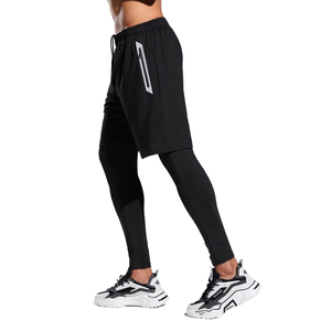 Men's Autumn Solid Fitness Running Training Sports Pants <b>Shorts</b> Leggings Joggers <b>Sweatpants</b> Elastic Waist Breathable Quick Dry 2 - Product Image 1