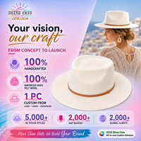 Chapeau Fedora en feutre 100 % laine à large bord, élégant, en cuir, personnalisé, vente en gros, pour femmes, modèle 2026 Shinehats OEM