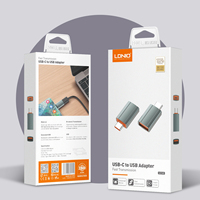 LDNIO LC140 Mini adaptateur de Type c vers USB adaptateur de câble USB Support OTG transfert de charge rapide convertisseur de Type c vers USB