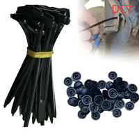 Nylon Universal Cable Tie Buckle-Heavy Duty Zip Ties Holder with Pin & Button Design Plastic Cable Ties Tool Fasteners Car Body