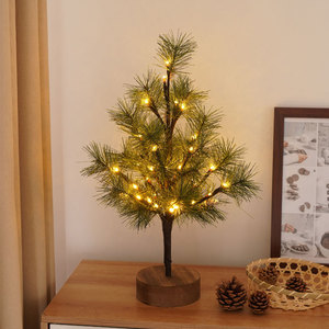 <b>LED</b> Pine <b>Tree</b> Lights With Warm White <b>LEDs</b> For Holiday Decorations 30cm Height Indoor Christmas Party Decoration - Product Image 4