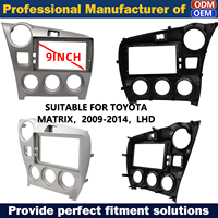 Frame Fascia Monitor Mobil untuk TOYOTA MATRIX, 2009-2014 Frame Fascia GPS Mobil Frame Radio Mobil Suku Cadang Mobil Lainnya