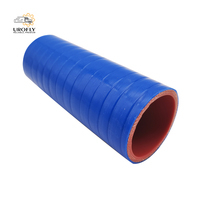 Tuyau de raccordement intercooler-coupeur d'angle haute performance en silicone rouge, taille personnalisable, à découper pour voiture