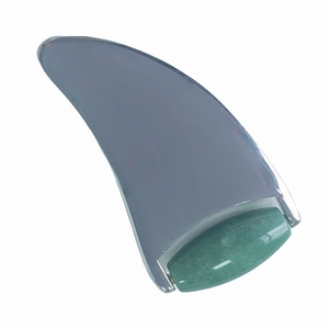 Rouleau facial en alliage de zinc en forme de corne de bélier, aventurine verte - Product Image 5