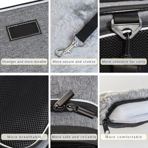 Durable <strong>Small</strong> <strong>Dog</strong> <strong>Carrier</strong> 2 Side Expandable Breathable Puppy Cat Pet Bag Padded <strong>Shoulder</strong> Strap Travel Outdoor Transport - Product Image 5
