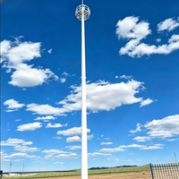Tour Monopode de Communication Urbaine pour Antenne Cellulaire Wi-Fi, en Acier Q355B Galvanisé à Chaud, Installation Facile