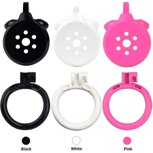 Jaula de Castidad Rosa Plana FRRK con Catéter Uretral de Metal para Parejas, Anillos para Pene, Bondage, Candado para Pene, Juguete BDSM, Sex Shop para Adultos - Product Image 2