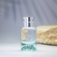 Flacons de parfum personnalisés en gros 30ml 50ml 100ml avec bouchon et vaporisateur à pompe, fond cylindrique volcanique, aspect luxueux