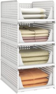 Contenitori di stoccaggio impilabili in materiale 4 pezzi per cassettiere contenitori per armadio cucina <span class=keywords><strong>bagno</strong></span> - Product Image 6