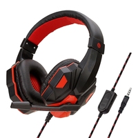 Casque de jeu filaire 3,5 mm pour PC, casque stéréo avec basses pour joueurs, écouteurs pour téléphone et ordinateur portable avec microphone pour PS4, Xbox One, Switch