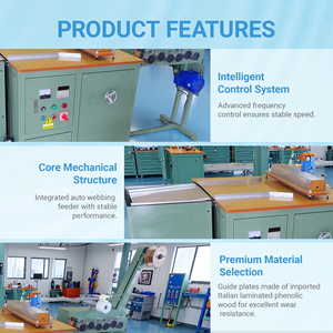 Machine à emballer se pliante automatique LS-HZJ de feston pneumatique pour la <span class=keywords><strong>ceinture</strong></span> en plastique de sangle de bande élastique de produits industriels de textile - Product Image 5