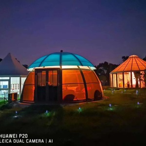 บ้านโดมทรงครึ่งวงกลมแบบพีซี สำหรับใช้เป็นโรงแรมกลางแจ้ง ดีไซน์ทันสมัย หลังคาโปร่งใส - Product Image 3