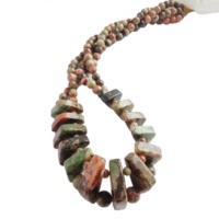 Perles rondes en jadéite de Birmanie naturelle 16"