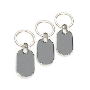 Portachiavi personalizzabile <span class=keywords><strong>Vintage</strong></span> e alla moda a forma di cuore minimalista Logo personalizzato incidibile Souvenir in lega di zinco - Product Image 1