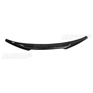 Aileron arrière en fibre de carbone style M4 pour Audi A6 C7 berline, FRP non peint, noir brillant, carbone forgé, 2012-2016 - Product Image 2