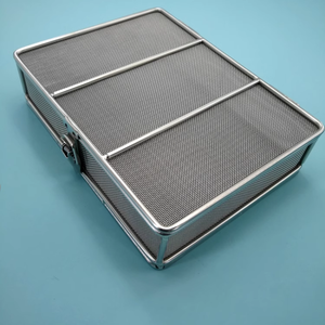 304 Stainless Steel Medical Instrument Sterilization Mesh <b>Basket</b> Matching Stainless Steel Sterilization Tray for Hospitals - Product Image 3