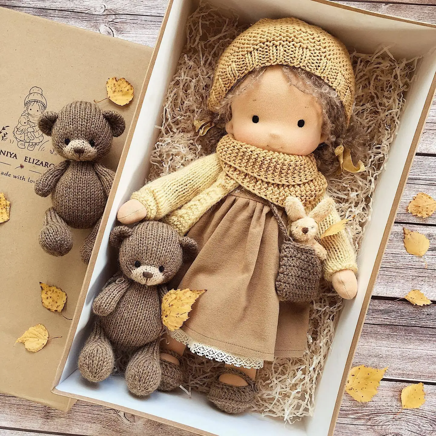 Yellow and Brown (Doll and Doll clothes)