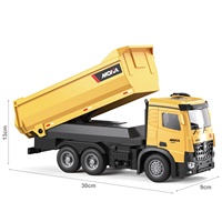 4DRC Camión Volquete RC a Escala 1/14, 7 Canales, 2.4GHz, Vehículo de Ingeniería con Control Remoto, Sistema de Elevación y Descenso y Demostración con una Sola Tecla