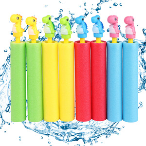Pistola de agua de espuma eva con cabeza de animal para niños, juguetes interactivos de verano para piscina, baño y playa - Product Image 2