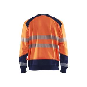 BLAKLADER - 354125285389S Sweat-shirt haute visibilité Orange/Bleu marine-EAN 7330509621103 HI-VIS WORKWEAR - Product Image 2