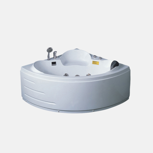 Baignoire de massage durable Jacuzzier d'angle personnalisée en acrylique blanc Baignoire de détente pour la maison et l'hôtel avec garantie de 5 ans - Product Image 2