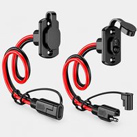 Connecteur mâle-femelle JST SM 2 broches, pas de 2,54 mm, avec câble électrique de 200 mm, gaine en PVC, éclairage LED