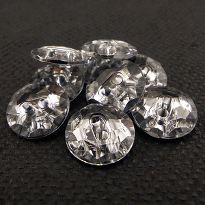Tinh thể flatback nút Trong Suốt Bọc 2 lỗ may Acrylic nút kim cương - Product Image 4