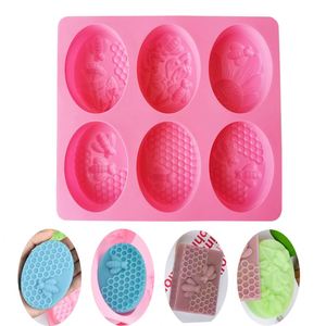 Oval Shape Resin 3D Massage Chocolat Cake Ice Custom bar Silicone Soap Mould <b>Molds</b> in Bulk for Handmade Soap Lot Making - Product Image 3