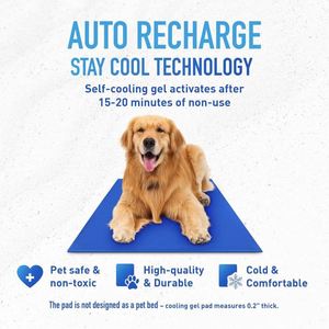 Tapis rafraîchissant pour chien, échantillon gratuit, extra large, activé par la pression, sans eau, sans électricité ni réfrigération. - Product Image 3
