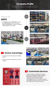 ANYU Secado rápido Diseño <span class=keywords><strong>inodoro</strong></span> Sublimación Competición Fútbol y bádminton Uniforme Tejido de punto Fábrica al por mayor - Product Image 6