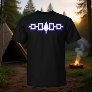 T-shirt avec drapeau de la nation Iroquois, drapeau des Amérindiens Haudenosaunee - Product Image 3