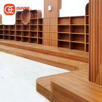Étagères de vitrine de conception de magasin haut de gamme luminaires librairie moderne livres bibliothèque Design meubles de bibliothèque scolaire