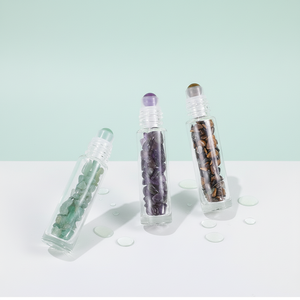 Bouteilles roll-on en jade fantaisie de 10 ml avec capuchon en bambou naturel de la meilleure qualité pour parfum - Product Image 2