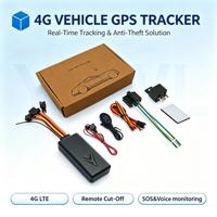Traceur GPS 4G CA004 pour véhicule avec coupure moteur à distance, alarme SOS, surveillance vocale et alarme de porte pour voiture, camion, moto