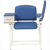 Chaise de prélèvement sanguin robuste et durable Givisen, vente directe usine, avec accoudoir manuel relevable, garantie à vie, fabriquée en Chine