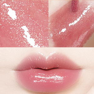 Brillo Labial Vegano Hidratante No Pegajoso con Brillo Luminoso, Lápiz Labial Líquido de Larga Duración con Destellos y Aceite Labial de Alto Brillo - Product Image 5