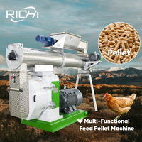 Machine à granulés RICHI pour aliments pour volailles - Moteurs Siemens Série Szlh - Machine à granulés pour aliments pour animaux