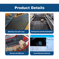 Système de tri de colis par ondes, machine de tri automatique pour la logistique, convoyeur pour la distribution à haut volume
