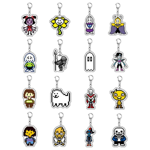 Juego de 16 Llaveros de Acrílico Transparente con Diseño Nuevo y de Alta Calidad para Mochilas - Product Image 1