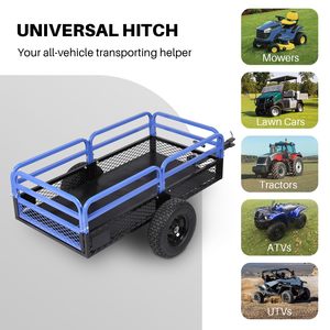 ロングウィン 680kg ATVユーティリティスチールポリダンプトレーラー（16インチホイール付き）庭、農場、バイク、ATV用 - Product Image 3