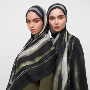 Haute Qualité Respirant Airflow Modal Hijab Écharpe pour Femmes Nouveau Design Vela Motif Floral Logo Personnalisable Imprimé Toutes Saisons - Product Image 6