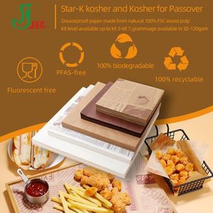 Papier d'emballage Kraft A4 imprimé sur mesure, papier alimentaire ciré pour shawarma - Product Image 3