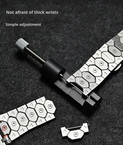 Bracelet de montre de luxe à dégagement rapide en acier inoxydable pour Apple Watch toutes séries 10/11 46 mm 49 mm - Product Image 4