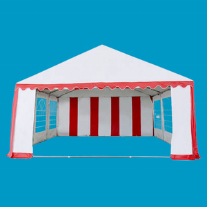 Tende a baldacchino per eventi e fiestività all'aperto in PVC ignifugo, impermeabile e resistente ai raggi UV, di grandi dimensioni (4 <span class=keywords><strong>x</strong></span> <span class=keywords><strong>8</strong></span> m) - Bianche e Rosse - Product Image 2