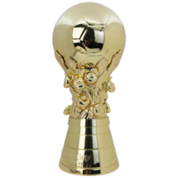 Trophée de football en métal doré surdimensionné de 60cm personnalisé pour les championnats nationaux des jeunes Récompenses et cadeaux de style coupe antique
